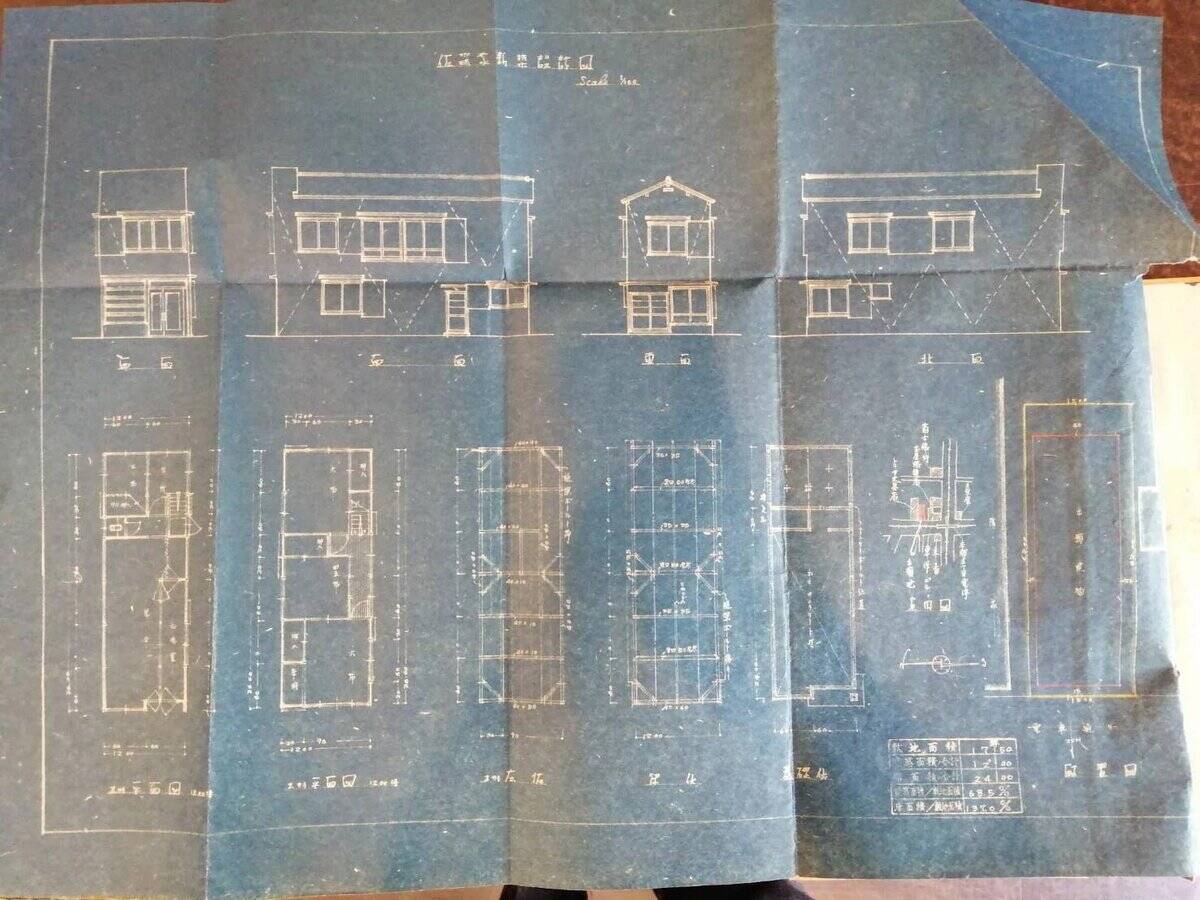 本郷理容所の青写真